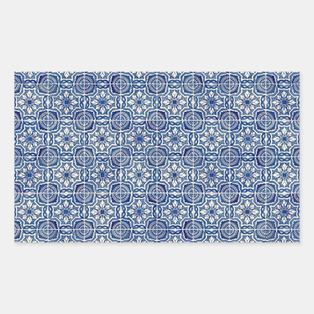 Ceramic tiles rectangular sticker (Front)
