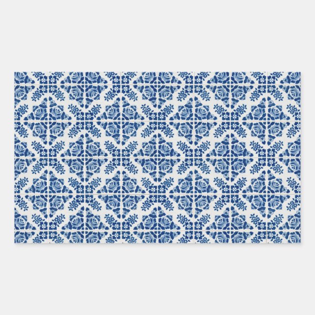 Ceramic tiles rectangular sticker (Front)