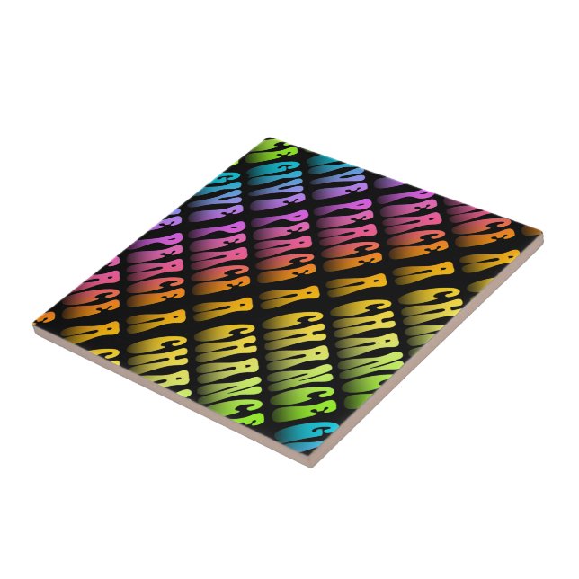 CERAMIC TILES, TRIVETS - GIVE PEACE A CHANCE (Side)