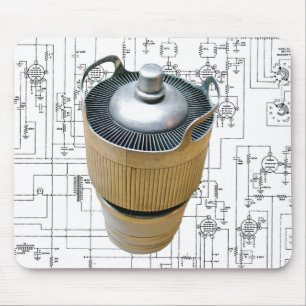 Ceramic Transmitting Tube Schematic Mouse Pad