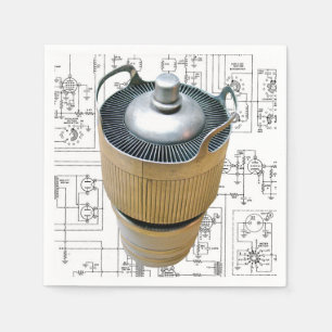 Ceramic Transmitting Tube Schematic Napkin