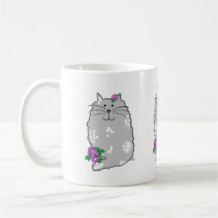 Ceramic Whimsical Cat Mug