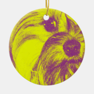 Ceramic Yorkie Ornament