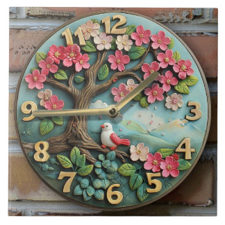 ceramice wall clock ceramic tile