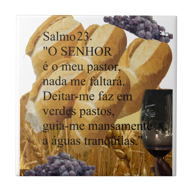 Ceramics tile | Salmo 23 (Front)