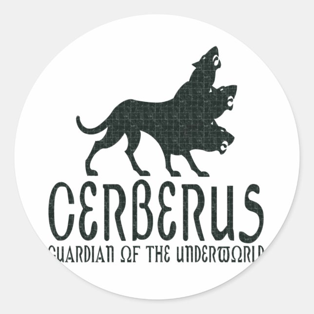 Cerberus Classic Round Sticker (Front)