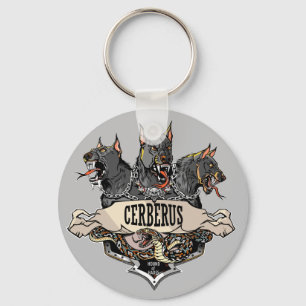 Cerberus Hellhound and snake Key Ring