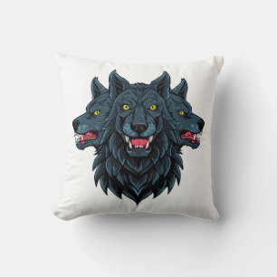 Cerberus three headed dog cushion