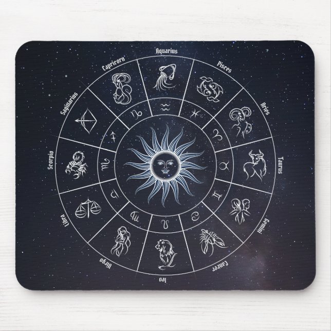 cercle astrologique mouse pad (Front)