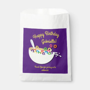 Cereal Bowl Kids Sleepover Birthday Party Cute Favour Bag