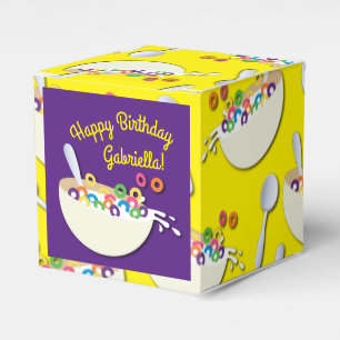 Cereal Bowl Kids Sleepover Birthday Party Cute Favour Box