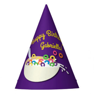Cereal Bowl Sleepover Birthday Party Hat