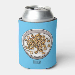Cereal cartoon illustration can cooler