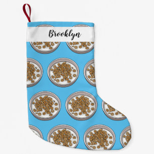 Cereal cartoon illustration small christmas stocking