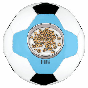 Cereal cartoon illustration  soccer ball