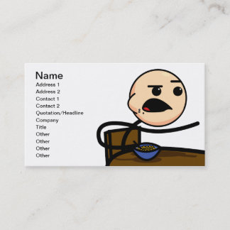 Cereal Guy Business cards