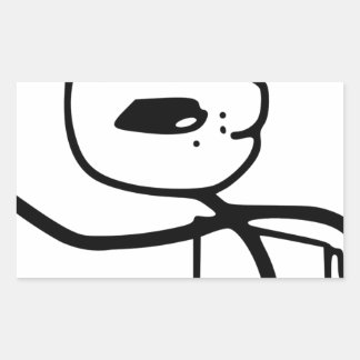 Cereal Guy Meme Rectangular Sticker