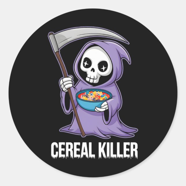 Cereal Killer 3  Classic Round Sticker (Front)