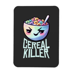 Cereal Killer Breakfast Pun Magnet