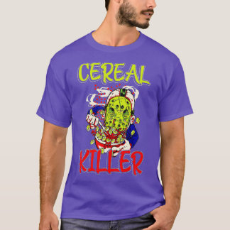 Cereal Killer Food Pun Humor Costume Funny Hallowe T-Shirt