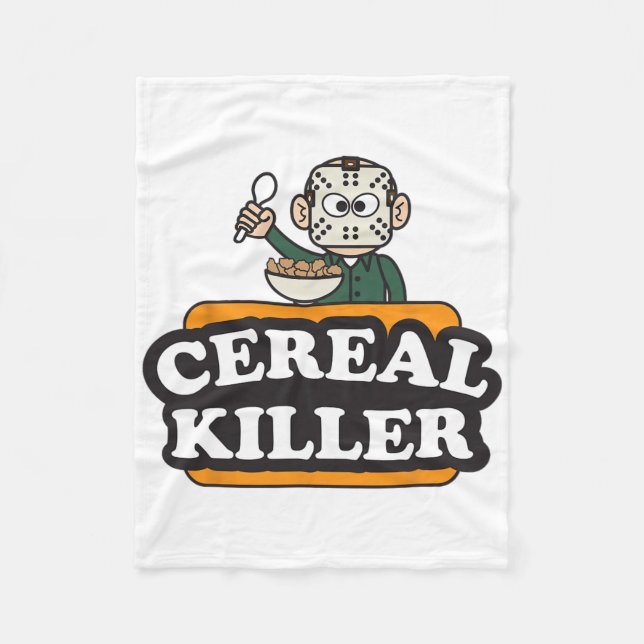 Cereal Killer Food Pun Humour Costume Fun Hallowee Fleece Blanket (Front)