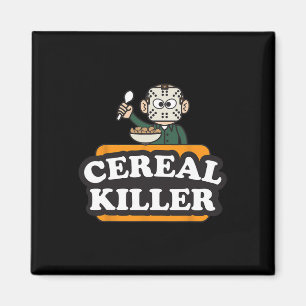 Cereal Killer Food Pun Humour Costume Fun Hallowee Magnet