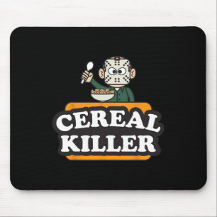 Cereal Killer Food Pun Humour Costume Fun Hallowee Mouse Pad