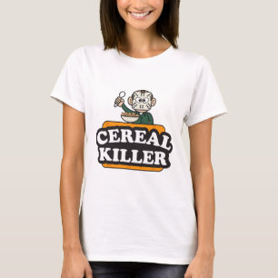Cereal Killer Food Pun Humour Costume Fun Hallowee T-Shirt