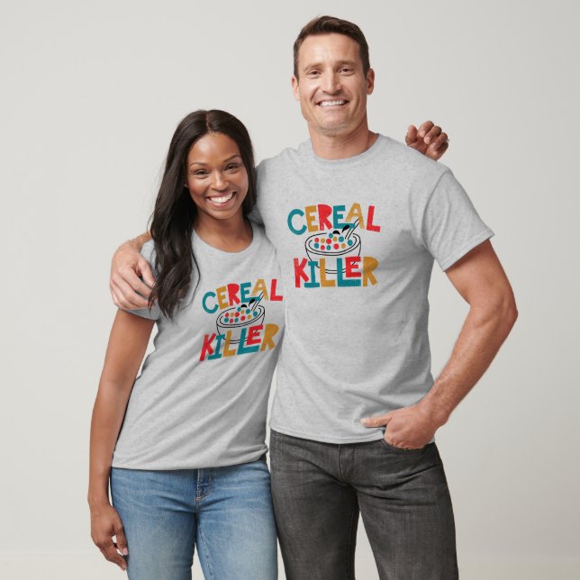 Cereal Killer Funny T-Shirt (Unisex)