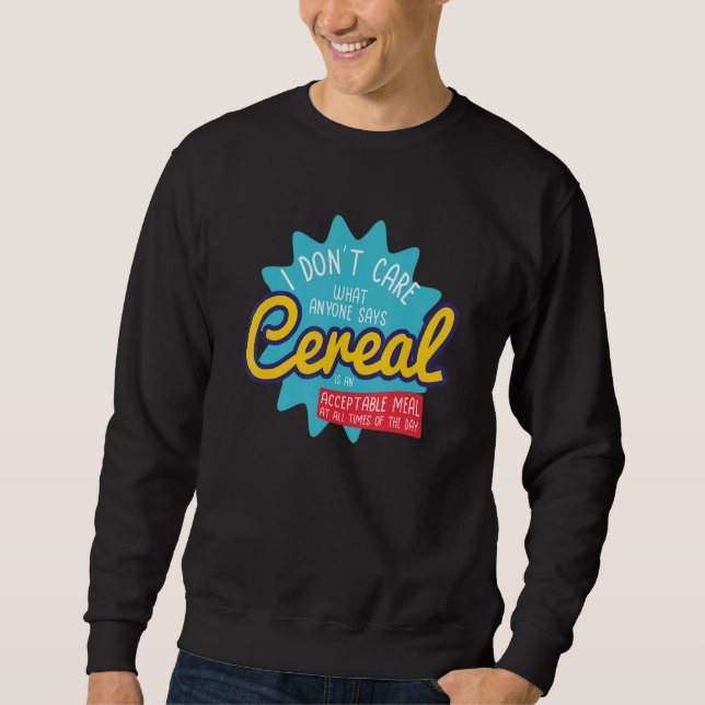 Cereal Killer Gift Bowl Box Breakfast Sweatshirt (Front)