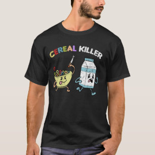Cereal Killer Halloween Funny Pun Humour Men Women T-Shirt