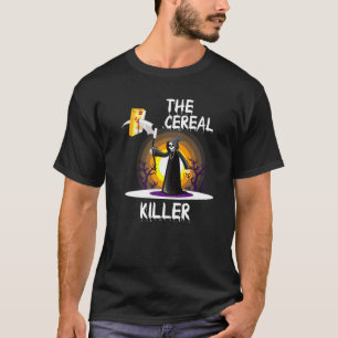 Cereal Killer Halloween Tee Grim Reaper For Kids B