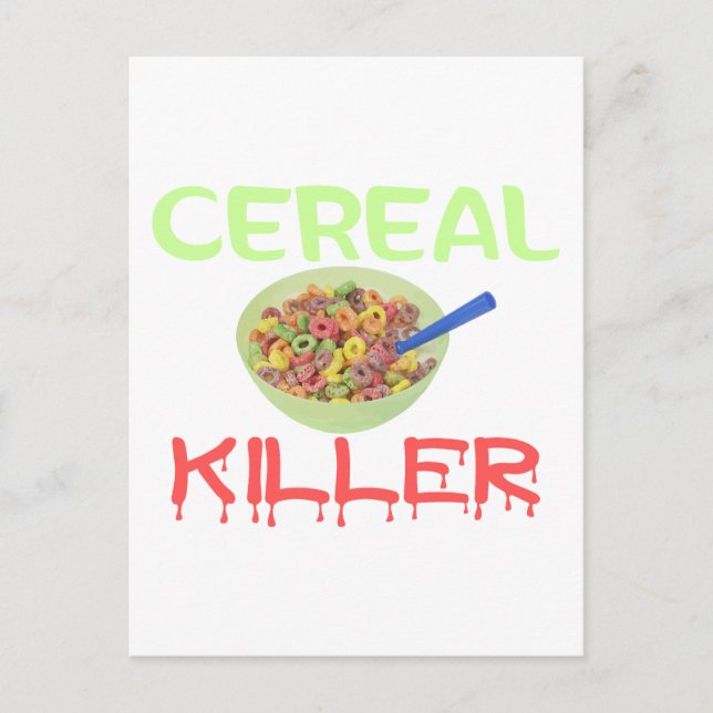 Cereal Killer Postcard (Front)