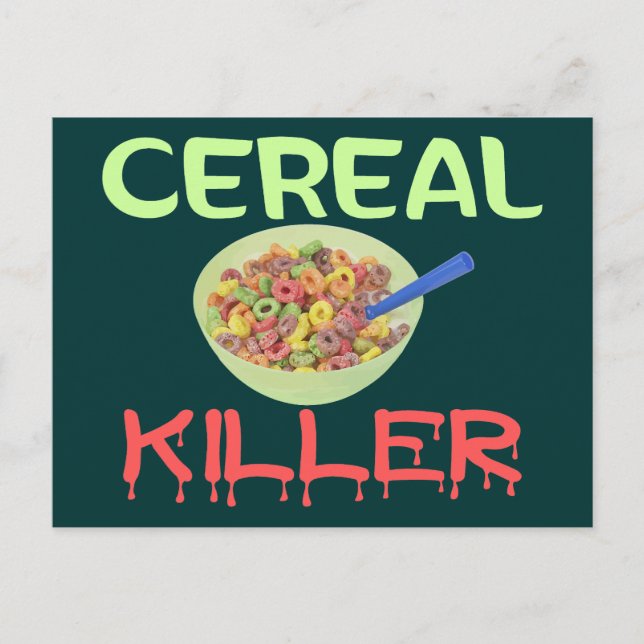 Cereal Killer Postcard (Front)