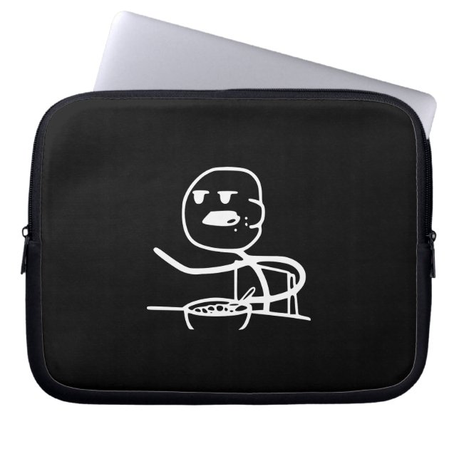 Cereal Meme Guy Laptop Sleeve (Front)