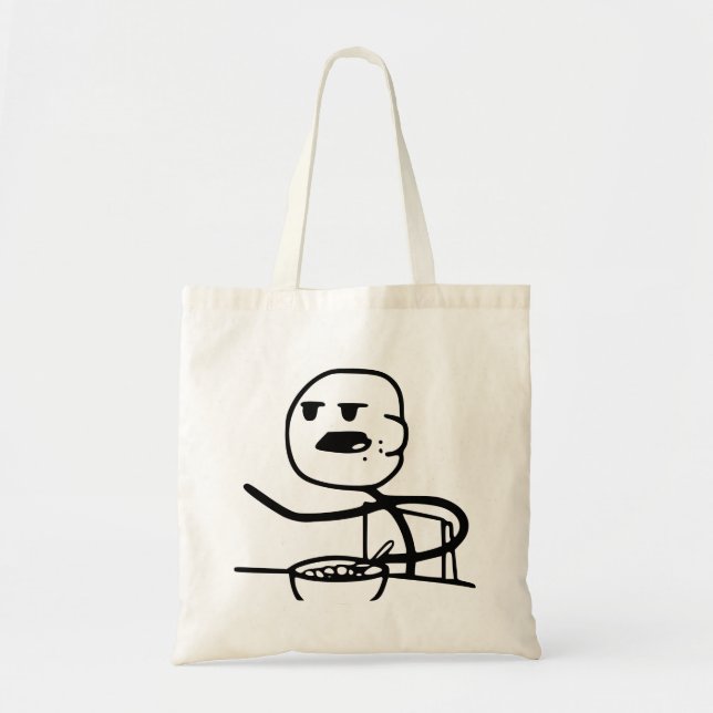 Cereal Meme Guy Tote Bag (Front)