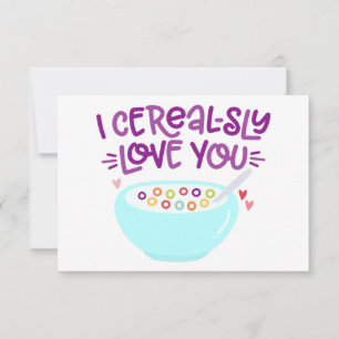 CEREAL-SLY love you Invitation