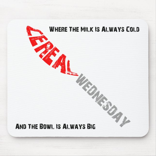 Cereal Wednesday Mousepad (Front)