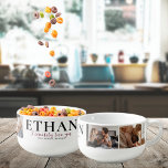 Cerealsly Love You | Personalised 4 Photo Bowl<br><div class="desc">This simple and sweet bowl says "I cerealsly love you" in trendy, modern typefaces with a spot for names and a custom message. Minimal four photo template of your favourite personal photos for a gift anyone would love. Add your choice of personalisation. A perfect gift to let your other half...</div>