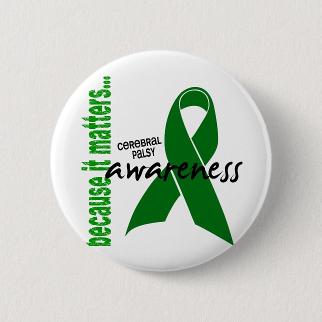 Cerebral Palsy Awareness 6 Cm Round Badge (Front)