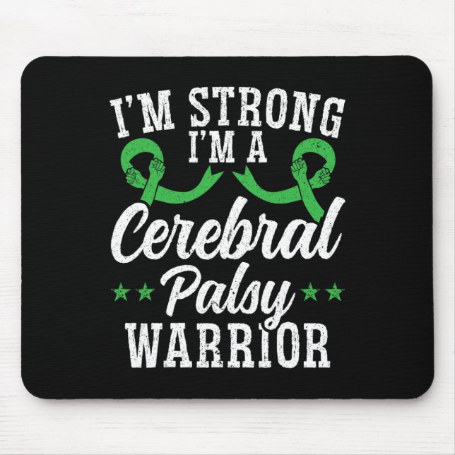Cerebral Palsy Awareness Brain  Mouse Pad (Front)