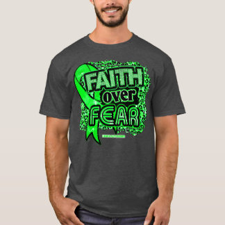 Cerebral Palsy awareness Ribbon Faith Over Fear Le T-Shirt