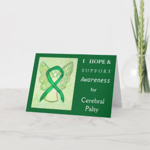 Cerebral Palsy Awareness Ribbon Greeting Card