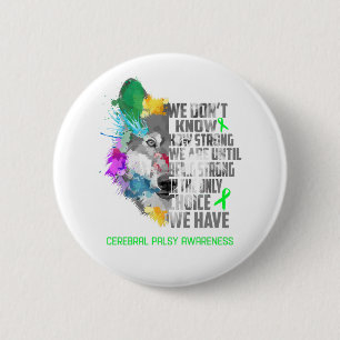 Cerebral Palsy Awareness Ribbon Support Gifts 6 Cm Round Badge