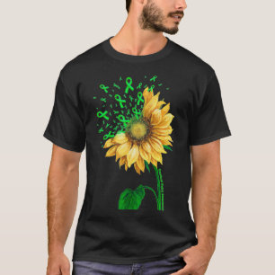 CEREBRAL PALSY AWARENESS Sunflower Green Ribbon T-Shirt
