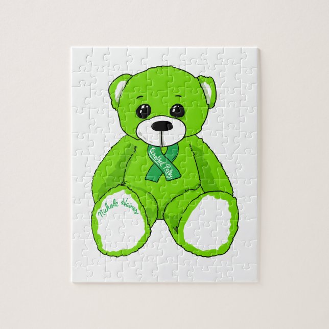 Cerebral Palsy Awareness Teddy Bear Products Jigsaw Puzzle (Vertical)