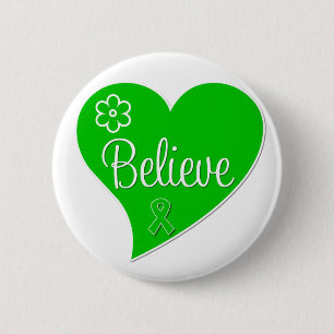 Cerebral Palsy Believe Heart 6 Cm Round Badge
