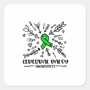 Cerebral Palsy, cerebral palsy awareness Square Sticker