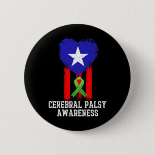 Cerebral Palsy Cp Awareness Hardwork Us Warrior Su 6 Cm Round Badge