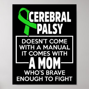 Cerebral Palsy Cp Awareness Mum Warrior Survivor Poster